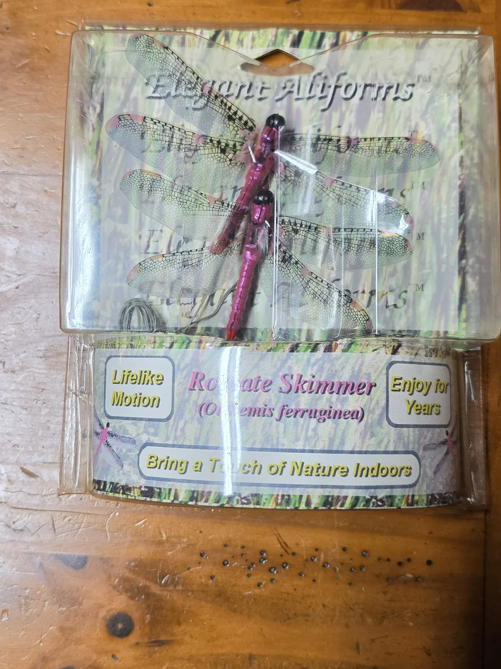 ALLOY Pink Dragonfly Decorative Rotate Skimmer